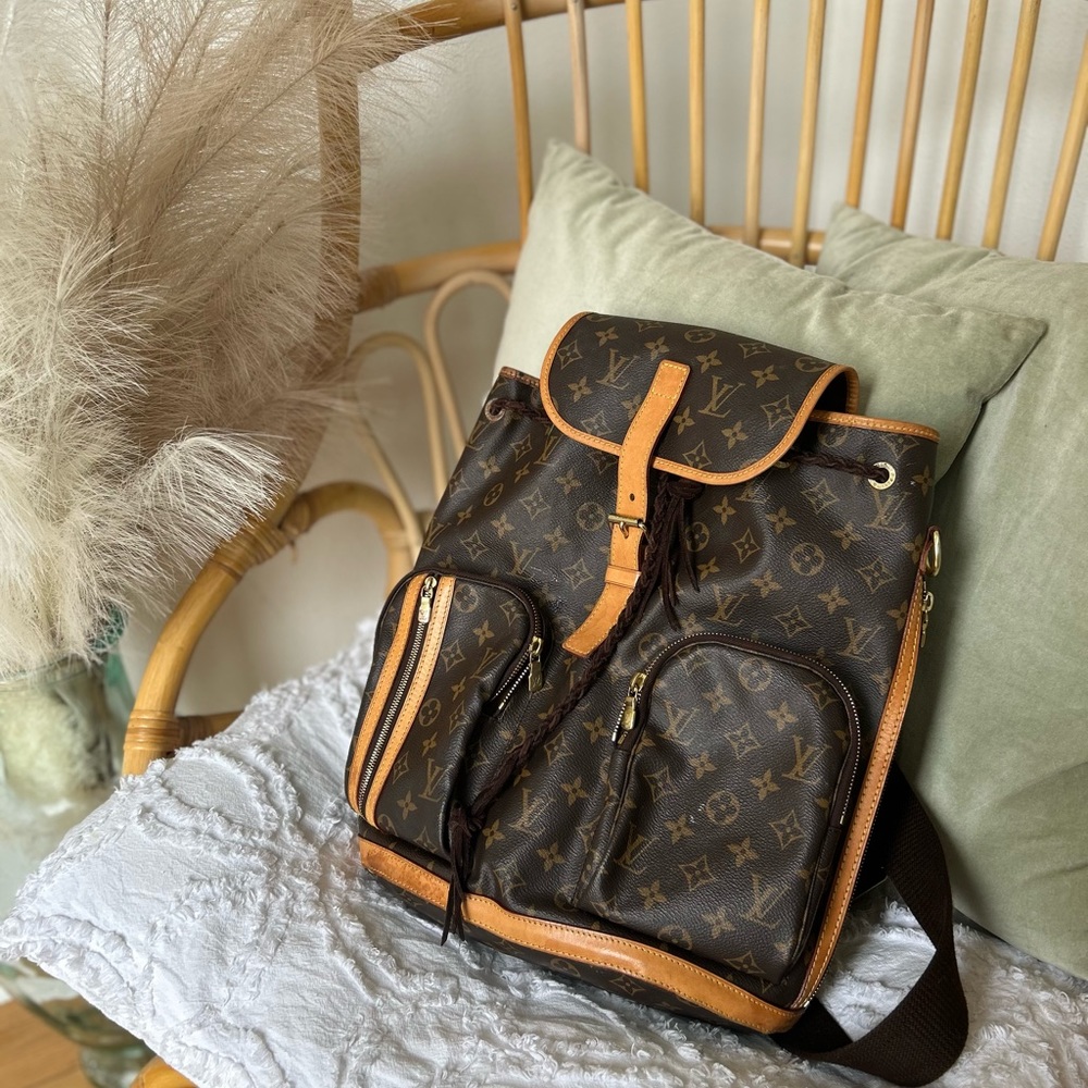 Louis Vuitton Bosphore Backpack Brown Canvas